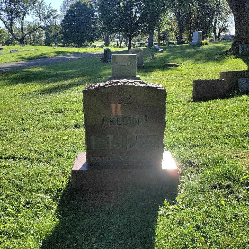 Irwin Klein's grave. Photo 1