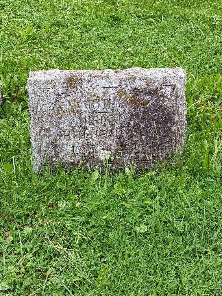 Miriam A. Whitehead Mace's grave. Photo 3