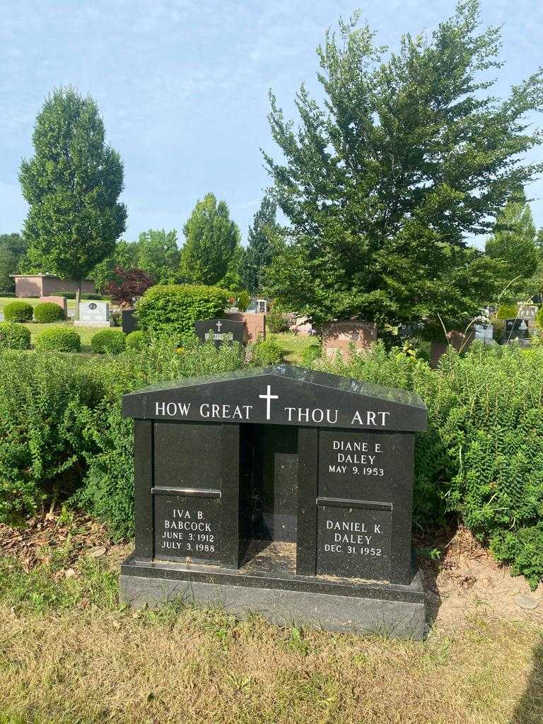 Iva B. Babcock's grave. Photo 2