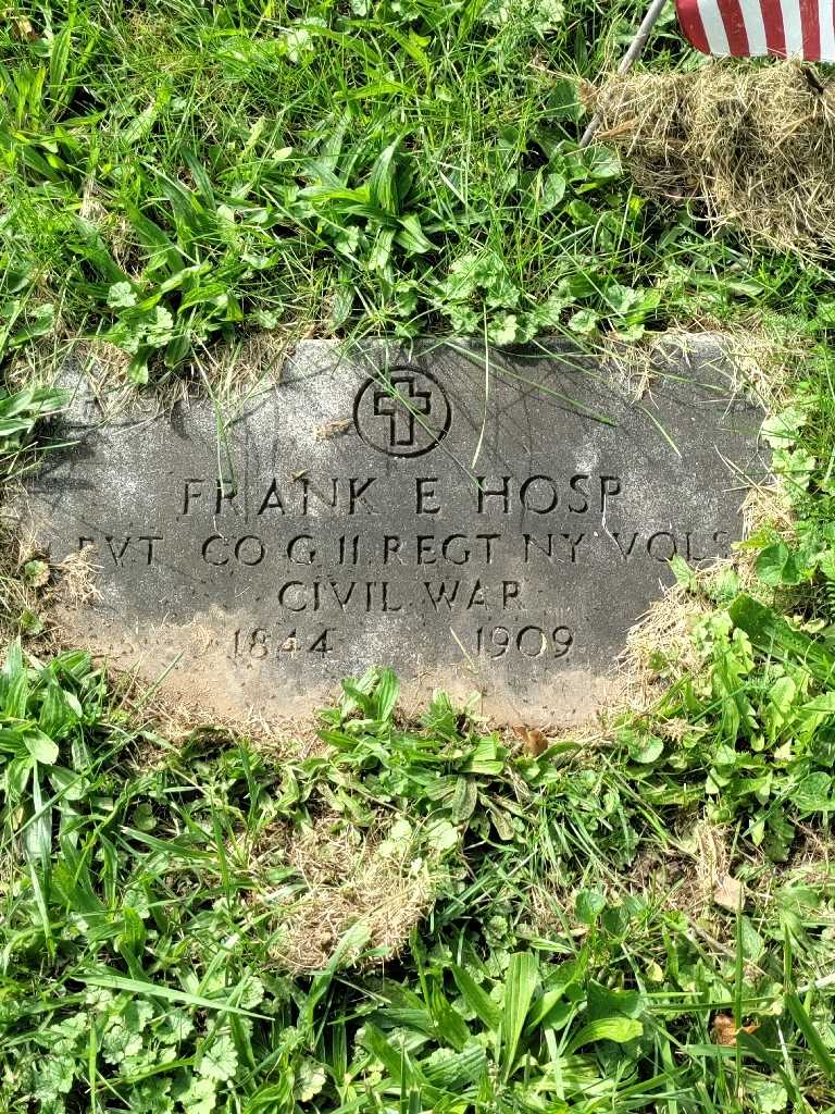 Frank E. Hosp's grave. Photo 3