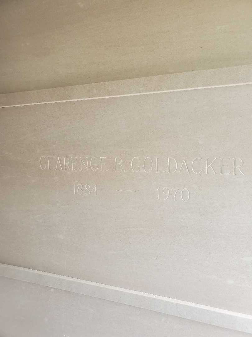 Clarence B. Goldacker Ashes's grave. Photo 4