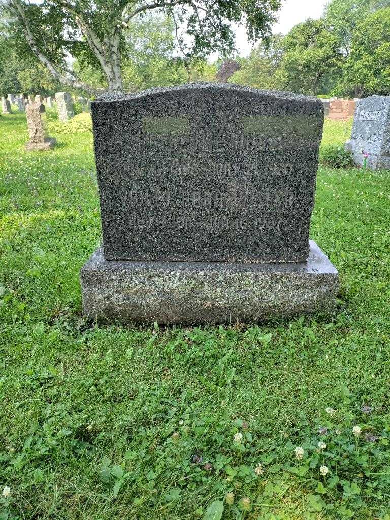 Anna Blume Hosler's grave. Photo 2
