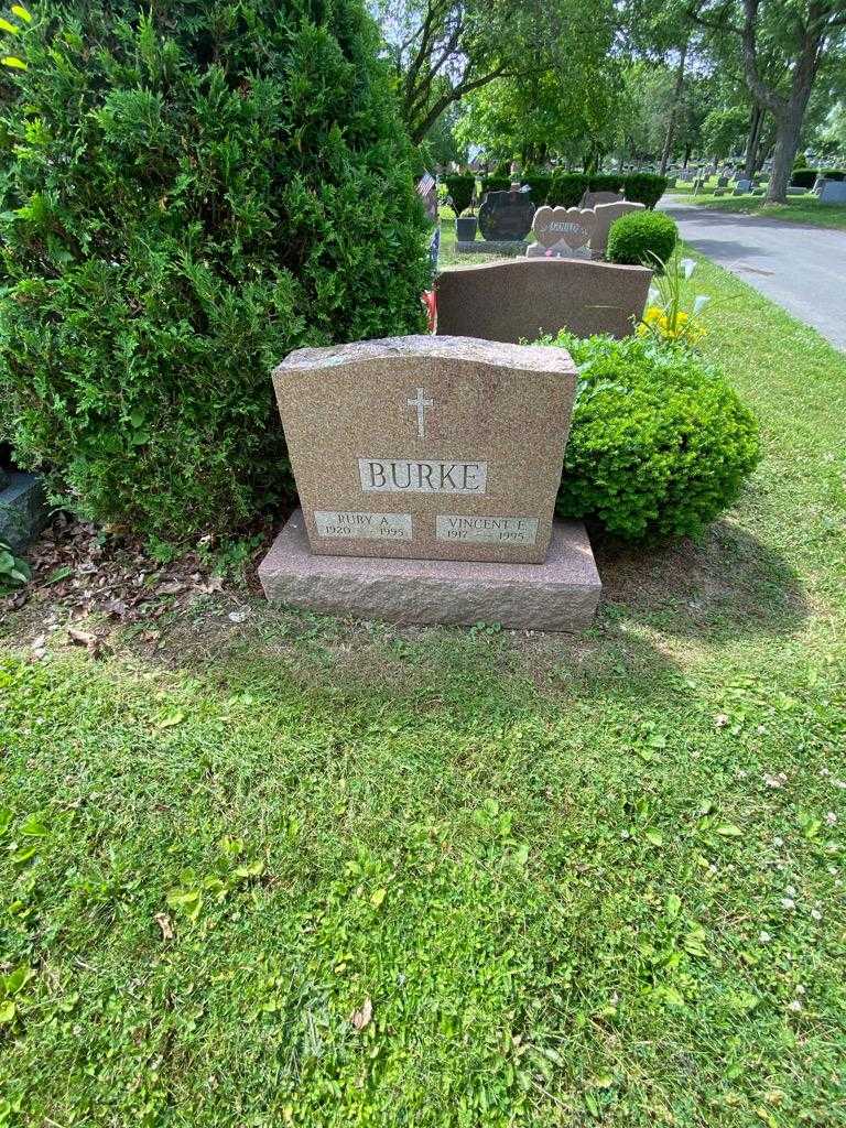 Vincent E. Burke's grave. Photo 1