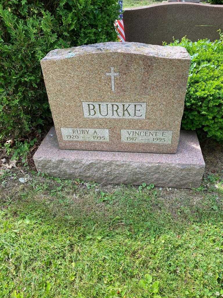 Vincent E. Burke's grave. Photo 2
