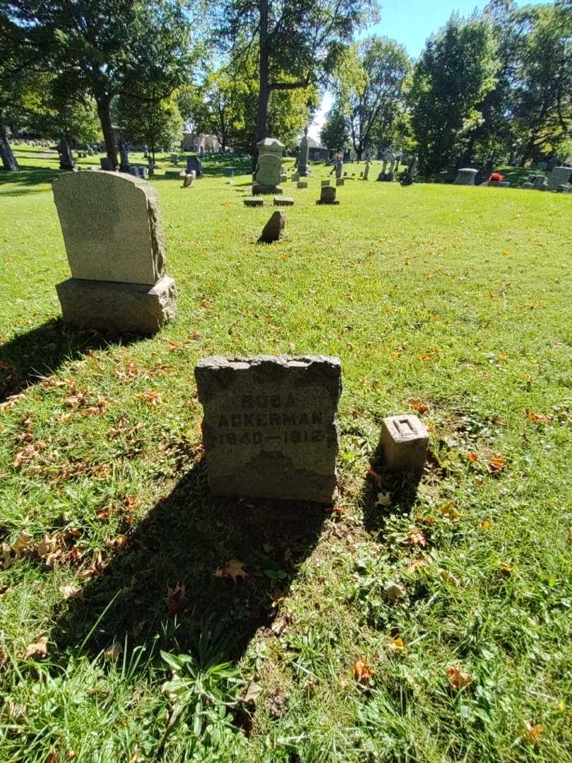 Rosa Ackerman's grave. Photo 1