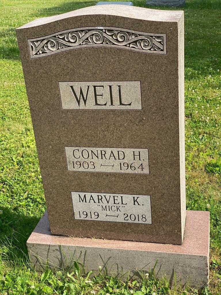 Conrad H. Weil's grave. Photo 3