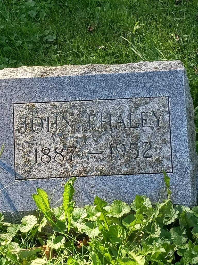 John J. Haley's grave. Photo 3