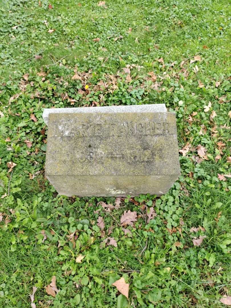 Marie Fancher's grave. Photo 2