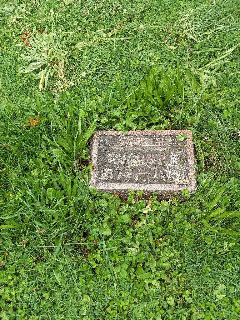 August F. Metzger's grave. Photo 2