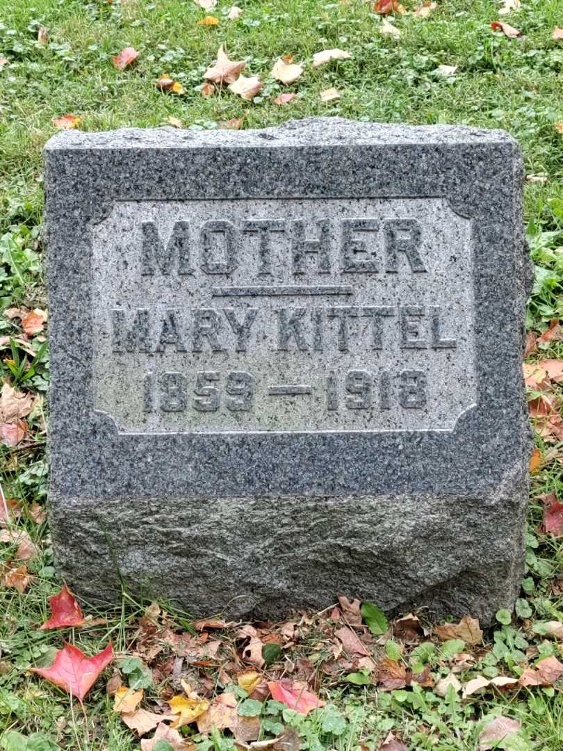 Mary Z. Kittel's grave. Photo 3