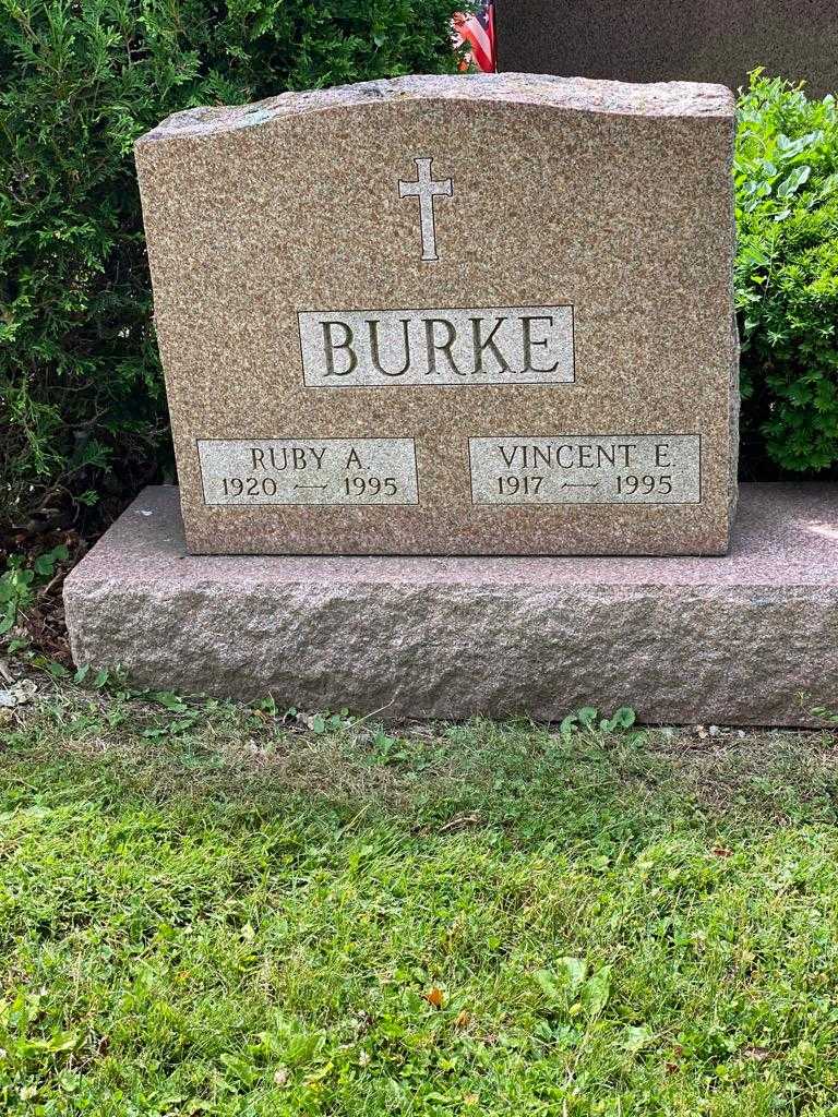 Vincent E. Burke's grave. Photo 3