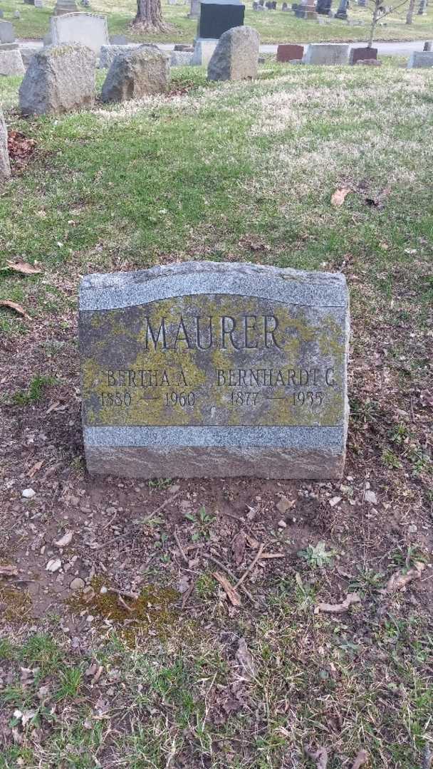 Bernhardt C. Maurer's grave. Photo 16