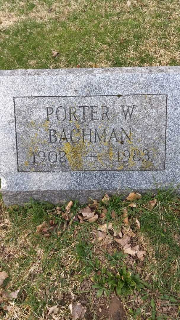 Porter W. Bachman's grave. Photo 17