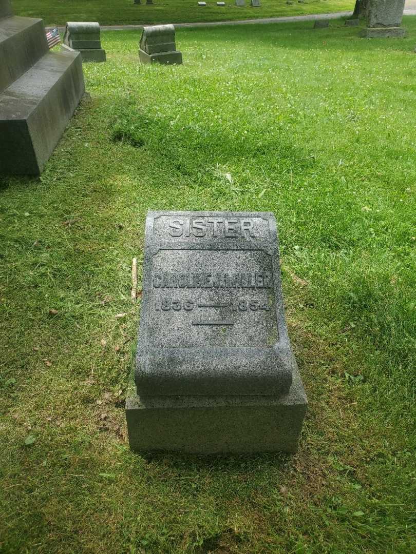 Caroline J. Miller's grave. Photo 2