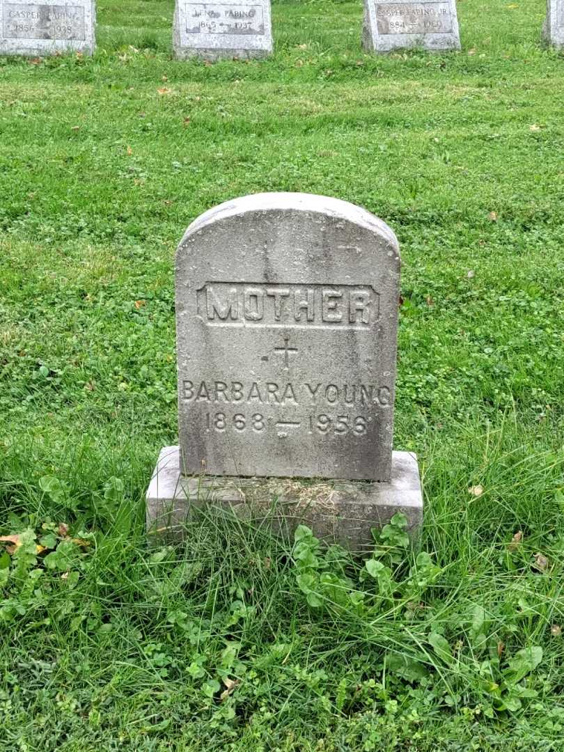 Barbara A. Young's grave. Photo 2