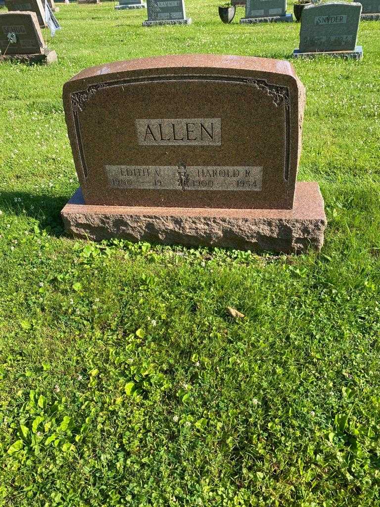 Edith V. Allen's grave. Photo 2