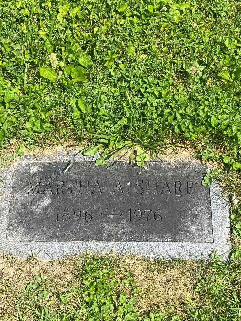 Martha A. Sharp's grave. Photo 3