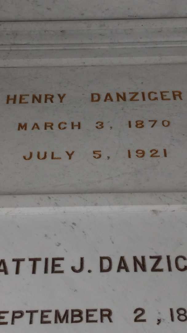 Henry Danziger's grave. Photo 4
