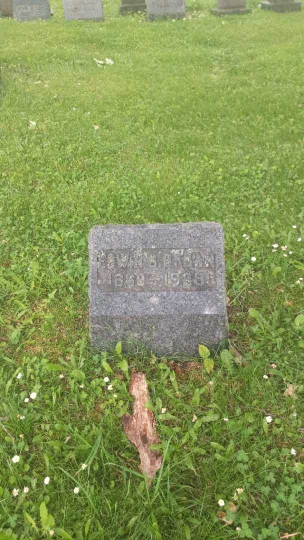 Edwin C. Brown's grave. Photo 3