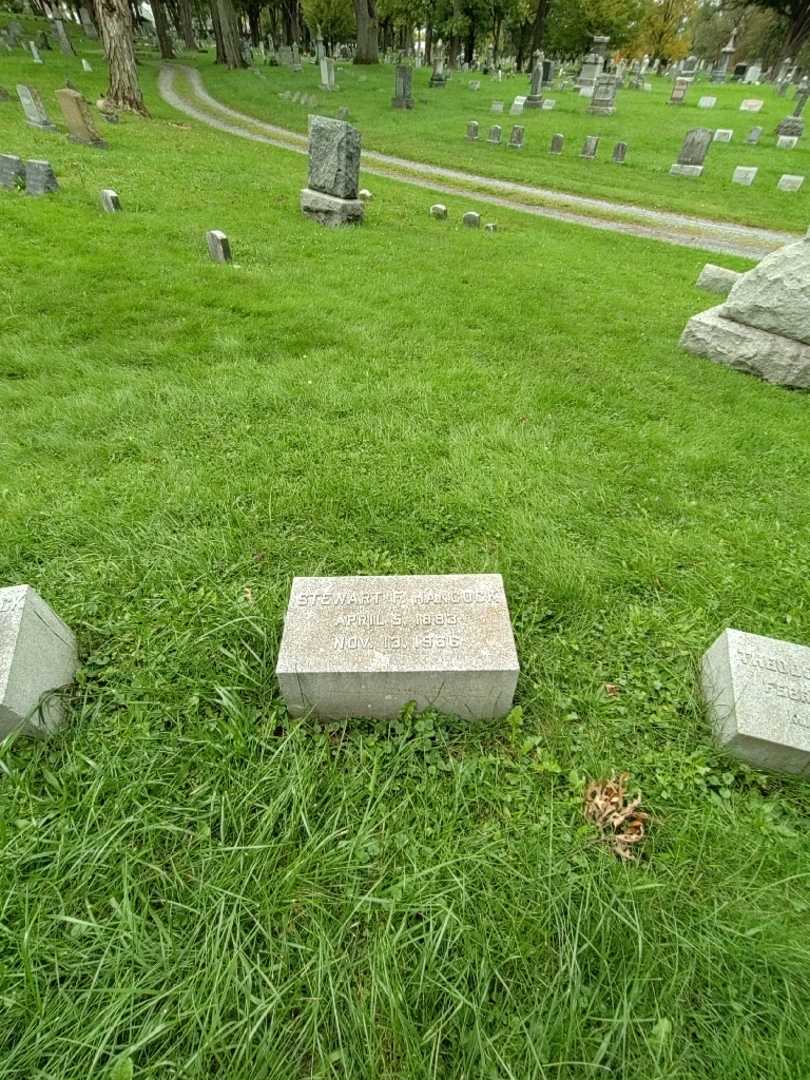 Stewart F. Hancock Senior's grave. Photo 1