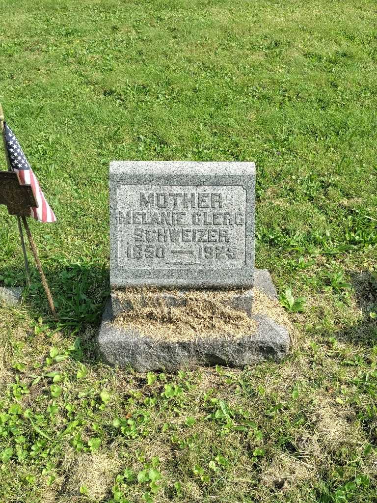 Melanie Clerg Schweizer's grave. Photo 2