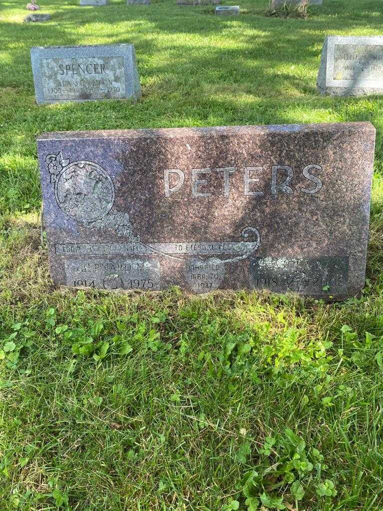 Bernard M. Peters's grave. Photo 3