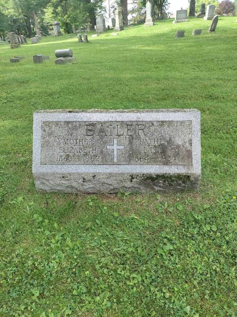 Elizabeth Bailer's grave. Photo 2