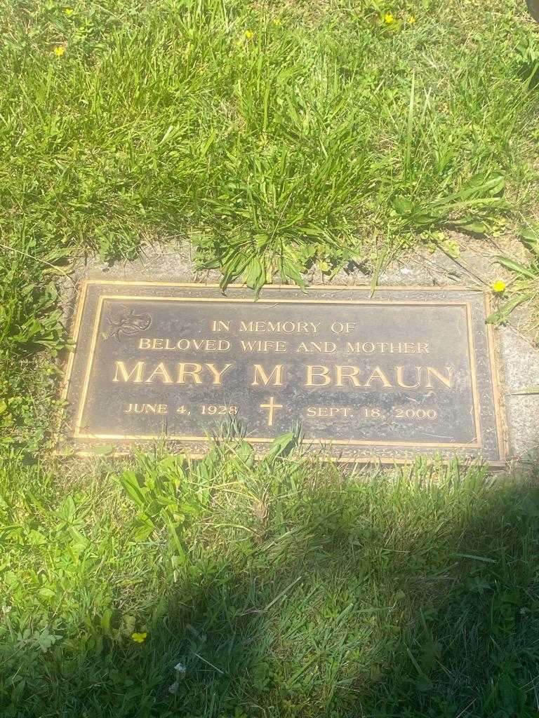 Mary M. Braun's grave. Photo 3