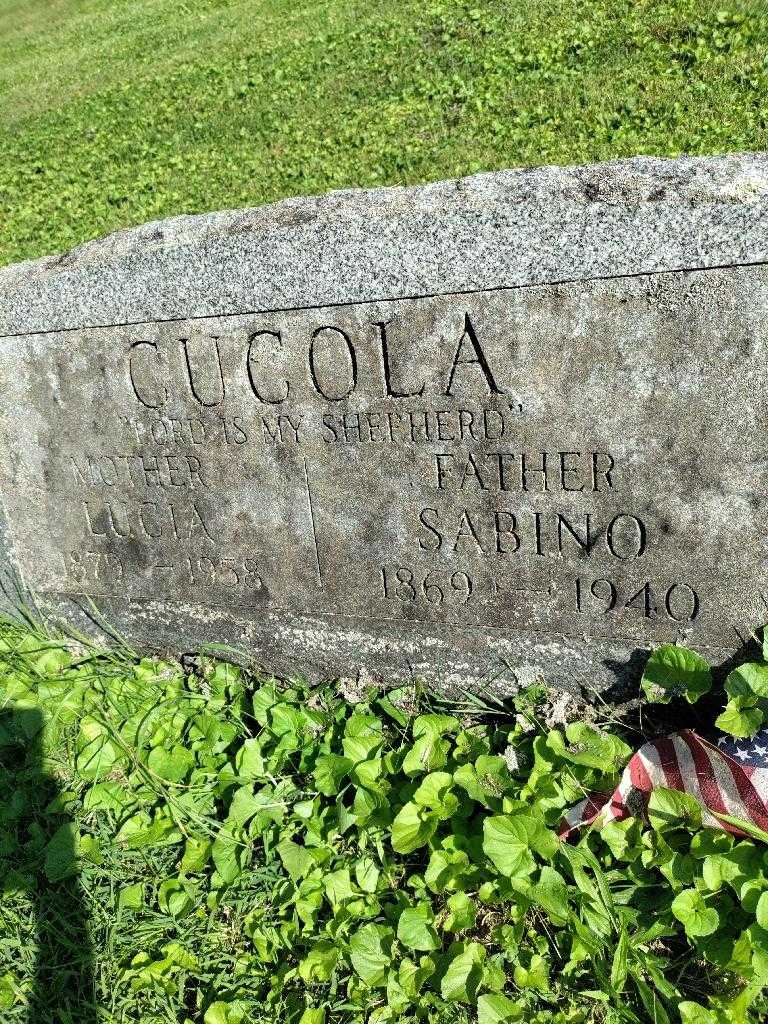Sabino Cucolo's grave. Photo 3