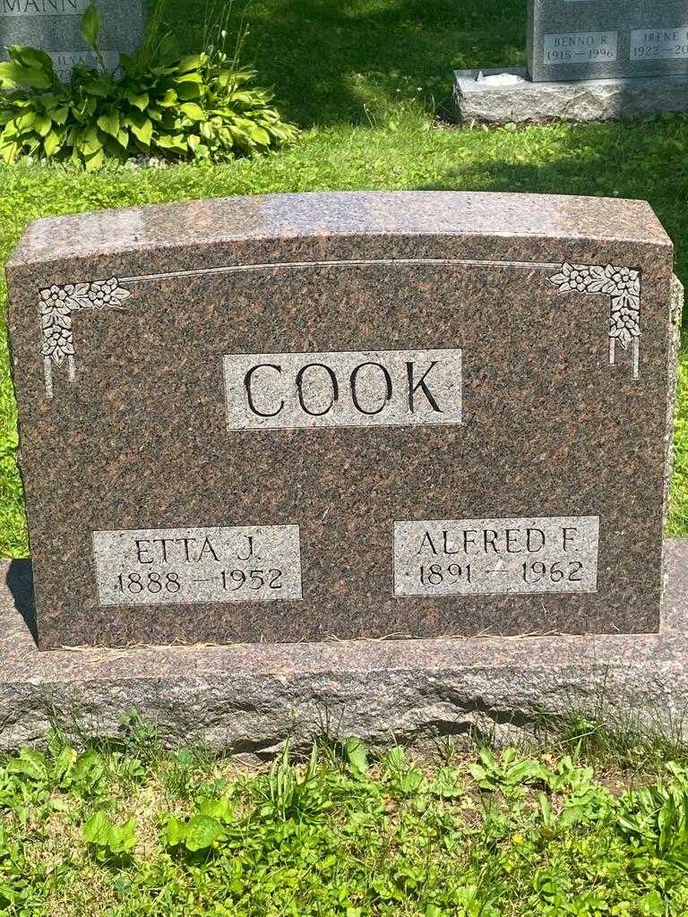 Alfred F. Cook's grave. Photo 3