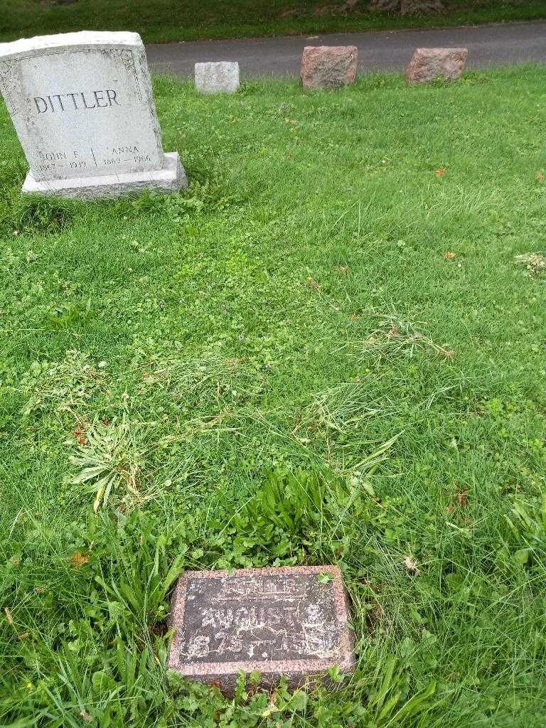 August F. Metzger's grave. Photo 3