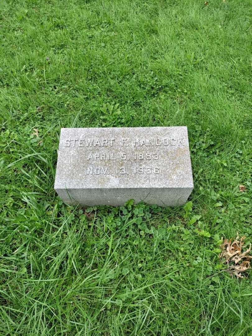 Stewart F. Hancock Senior's grave. Photo 2