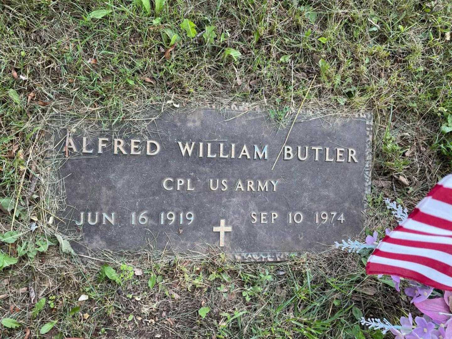 Alfred William Butler US Army's grave. Photo 1