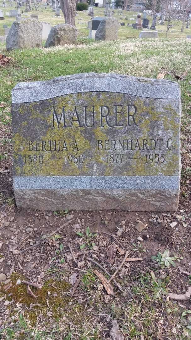 Bernhardt C. Maurer's grave. Photo 17