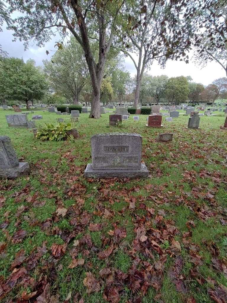 Margaret E. Hawker's grave. Photo 1