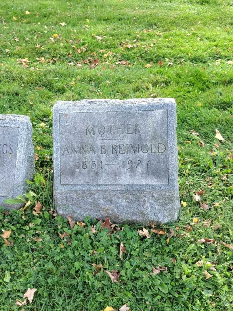 Anna B. Reimold's grave. Photo 2