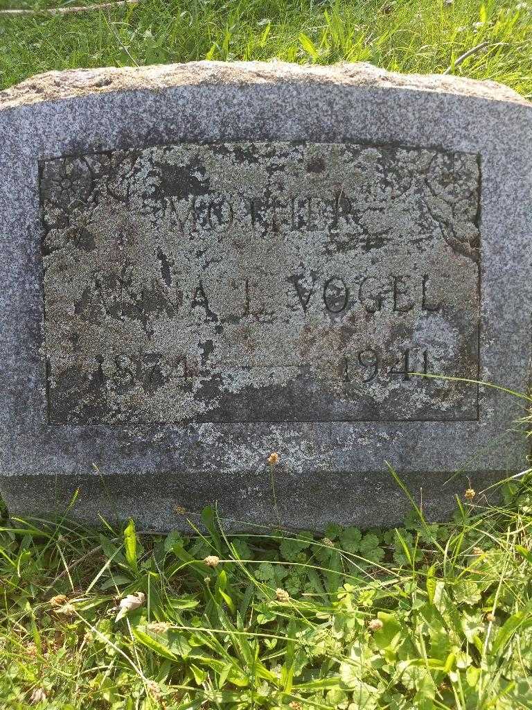 Anna Louise Wilke Vogel's grave. Photo 3