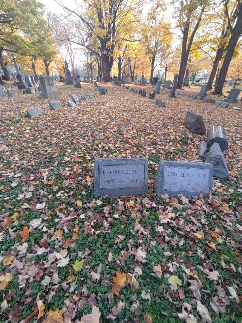 Myron V. Stout's grave. Photo 1