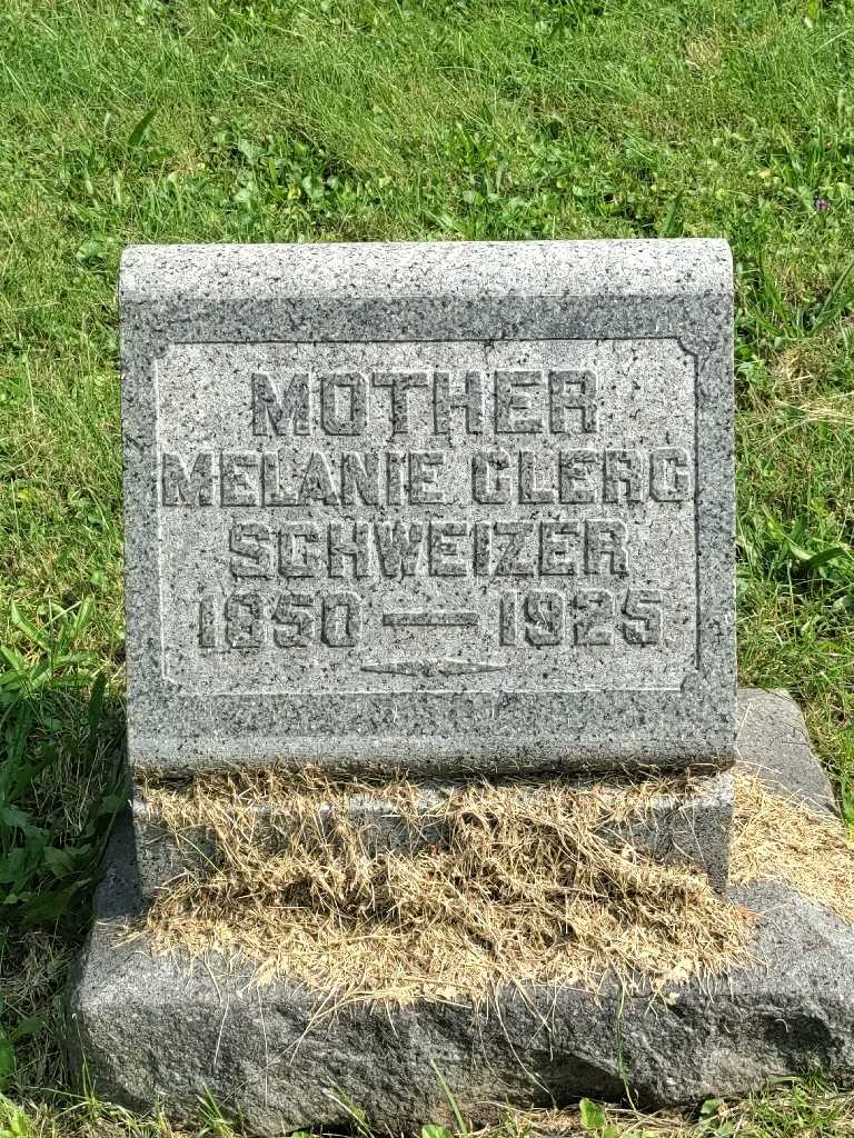 Melanie Clerg Schweizer's grave. Photo 3