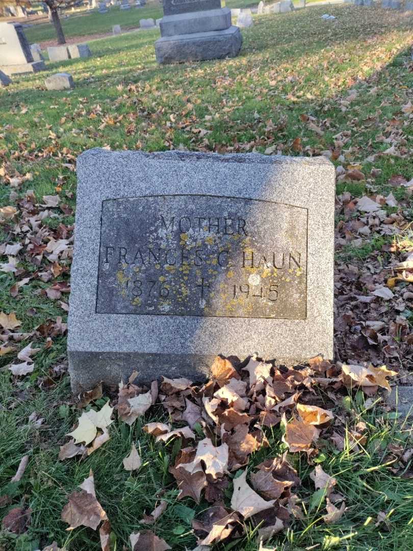 Frances Celia Haun's grave. Photo 3
