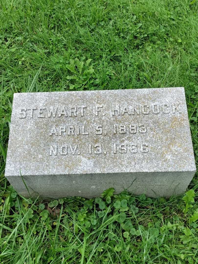 Stewart F. Hancock Senior's grave. Photo 3