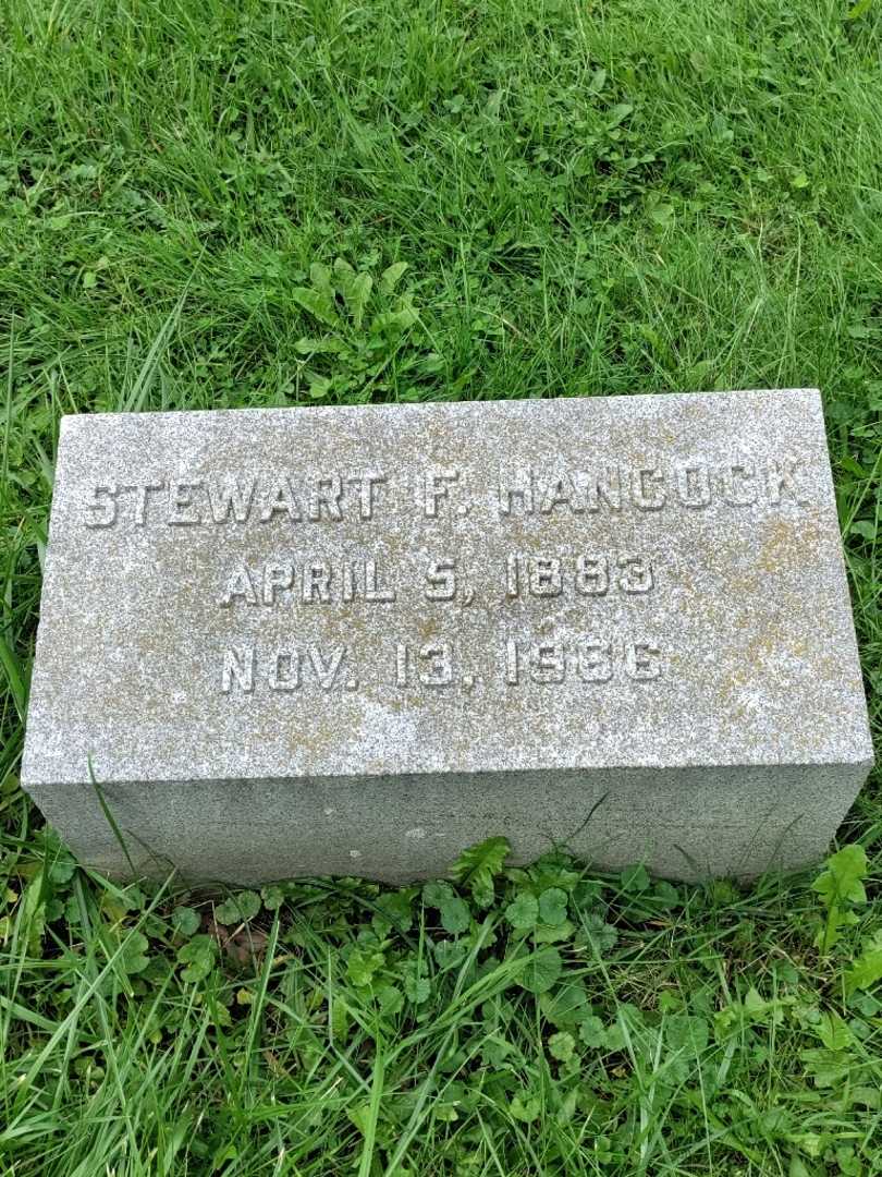 Stewart F. Hancock Senior's grave. Photo 4