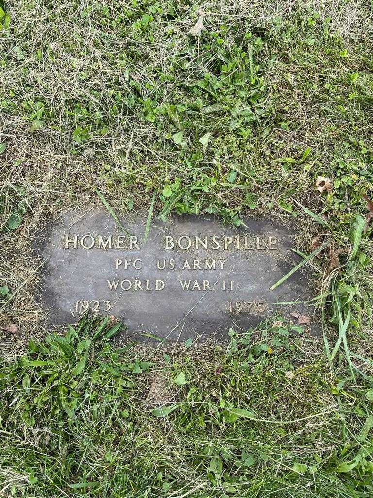 Homer Bonspille's grave. Photo 3