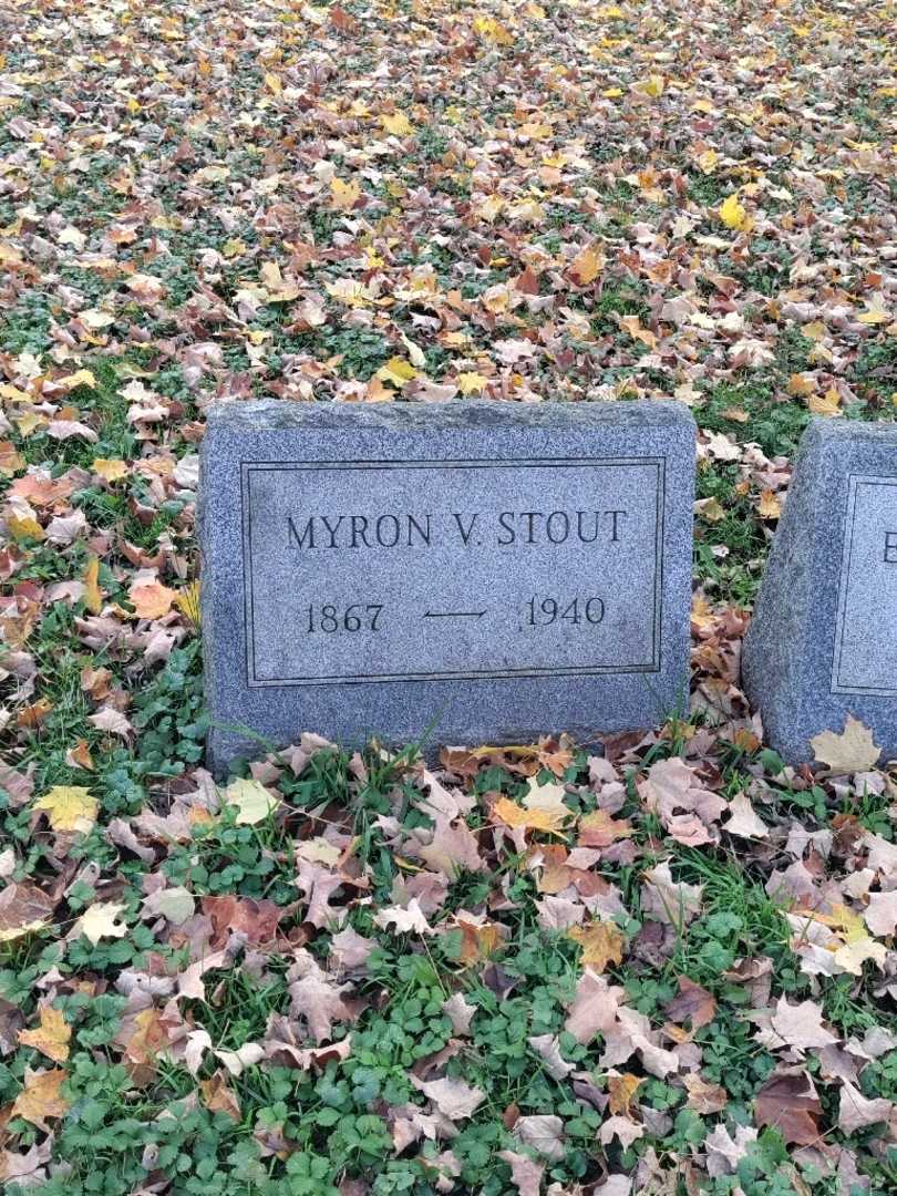 Myron V. Stout's grave. Photo 2