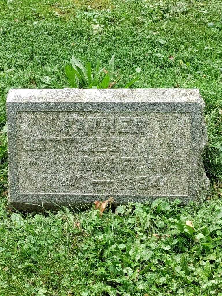 Gootlieb Raaflaub's grave. Photo 3