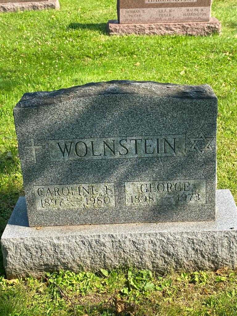 Caroline F. Wolnstein's grave. Photo 3