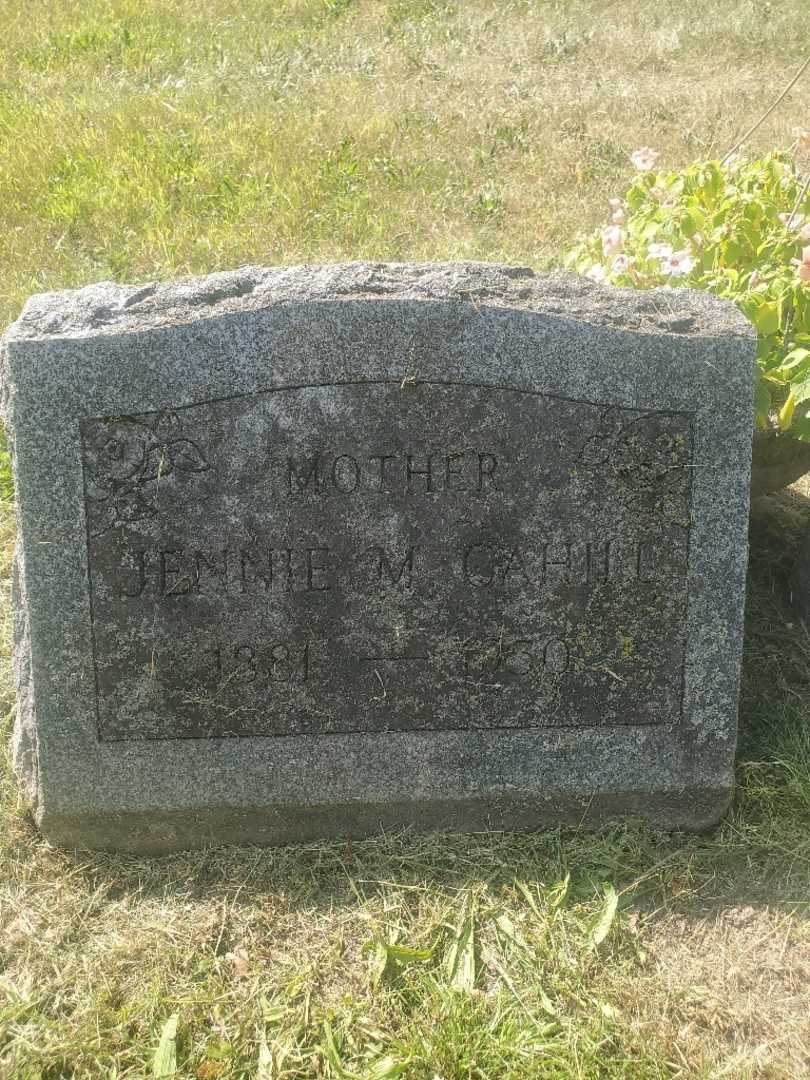 Jennie May Cahill's grave. Photo 3