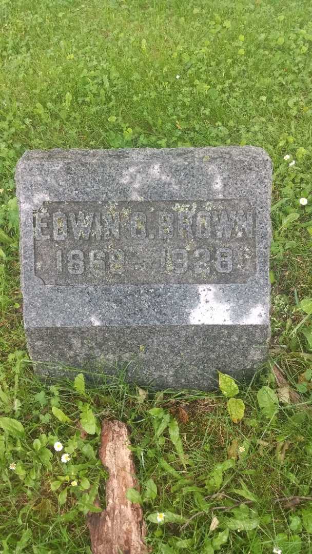 Edwin C. Brown's grave. Photo 4