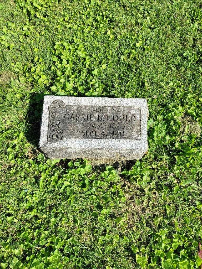 Carrie B. Gould's grave. Photo 2