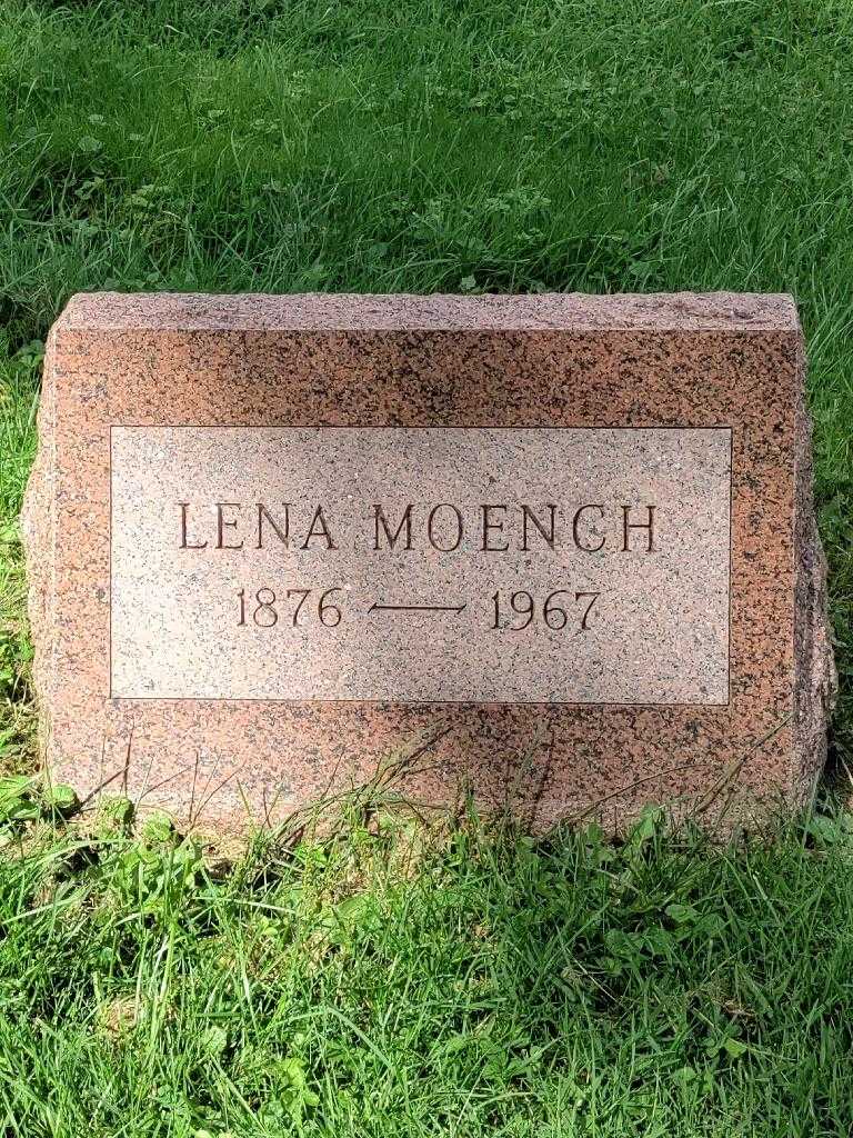 Lena Thousand Moench's grave. Photo 3